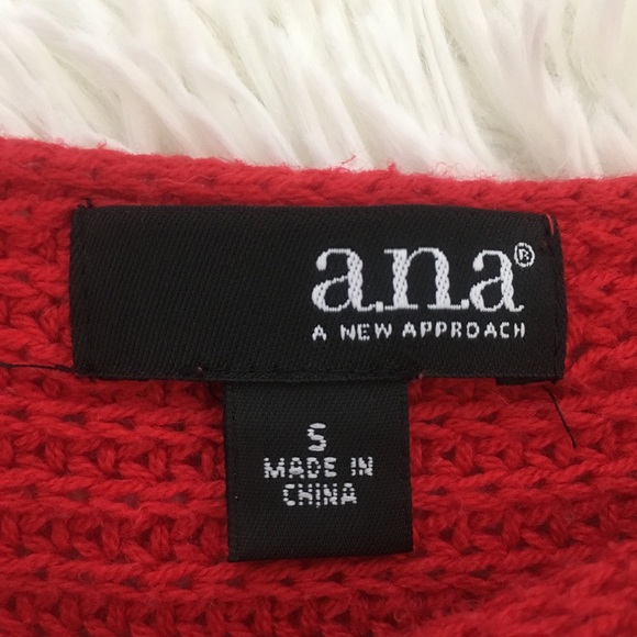 a.n.a. Red Dolman Sweater - Picture 3 of 4